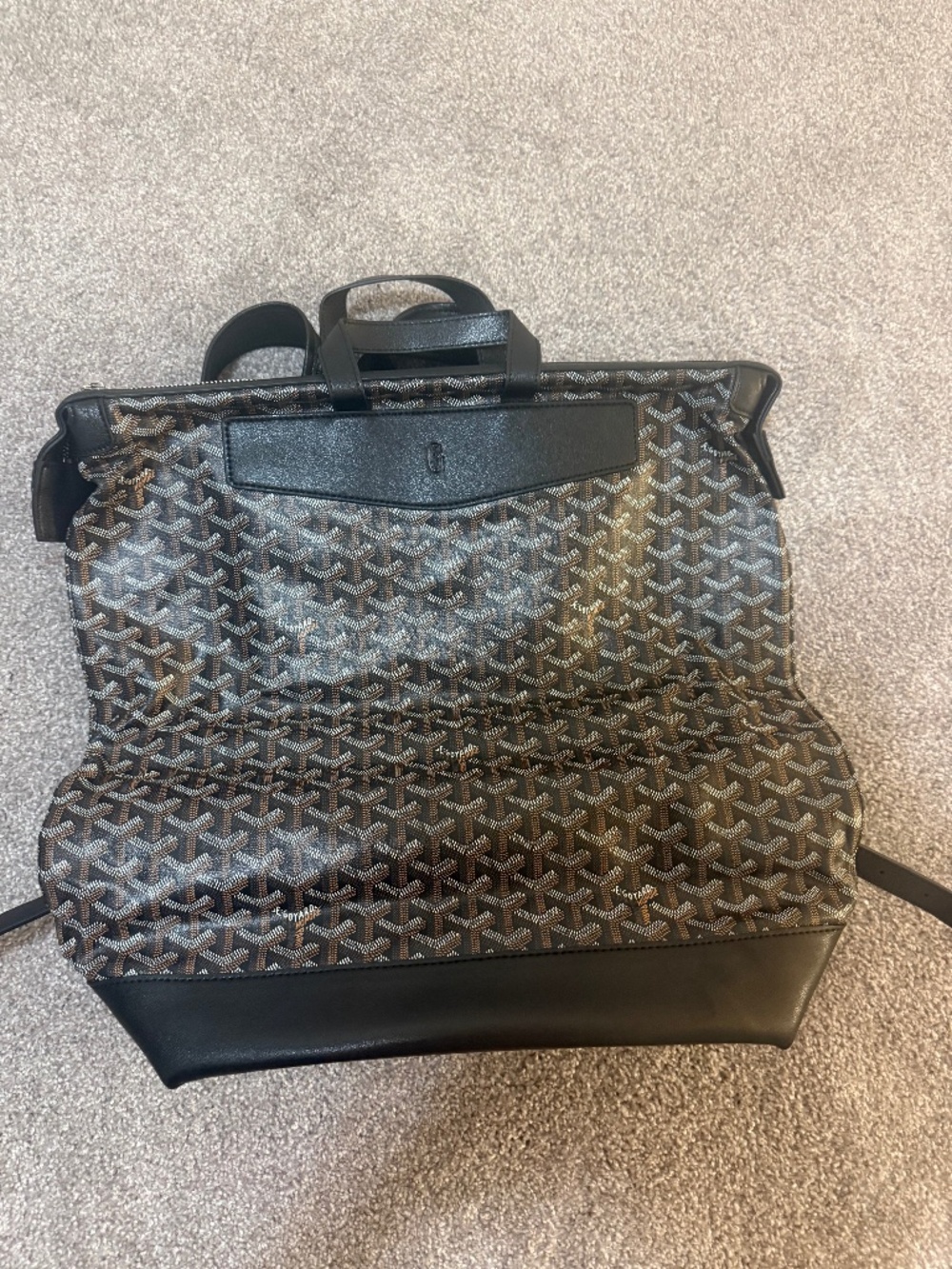 Black Goyard Backpack